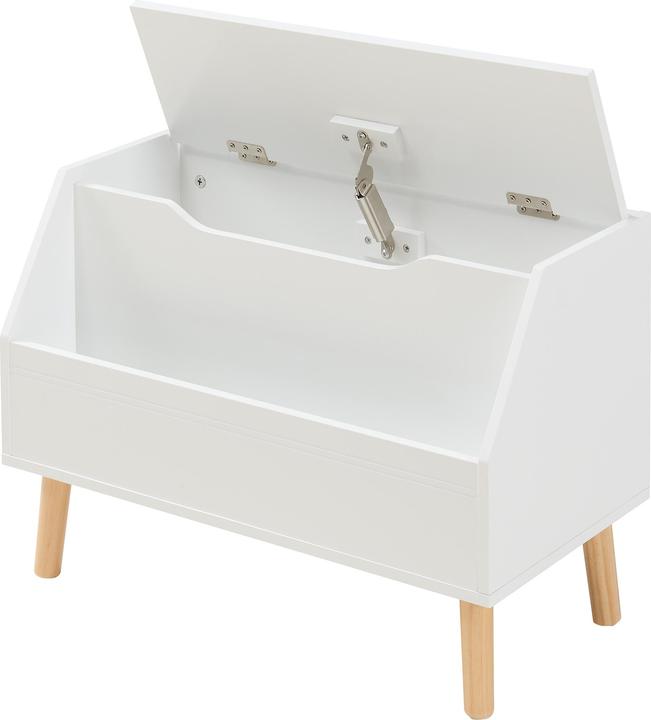 Produktbild En.Casa Spielzeugkiste Aavanrar 60x30x43 cm Weiss