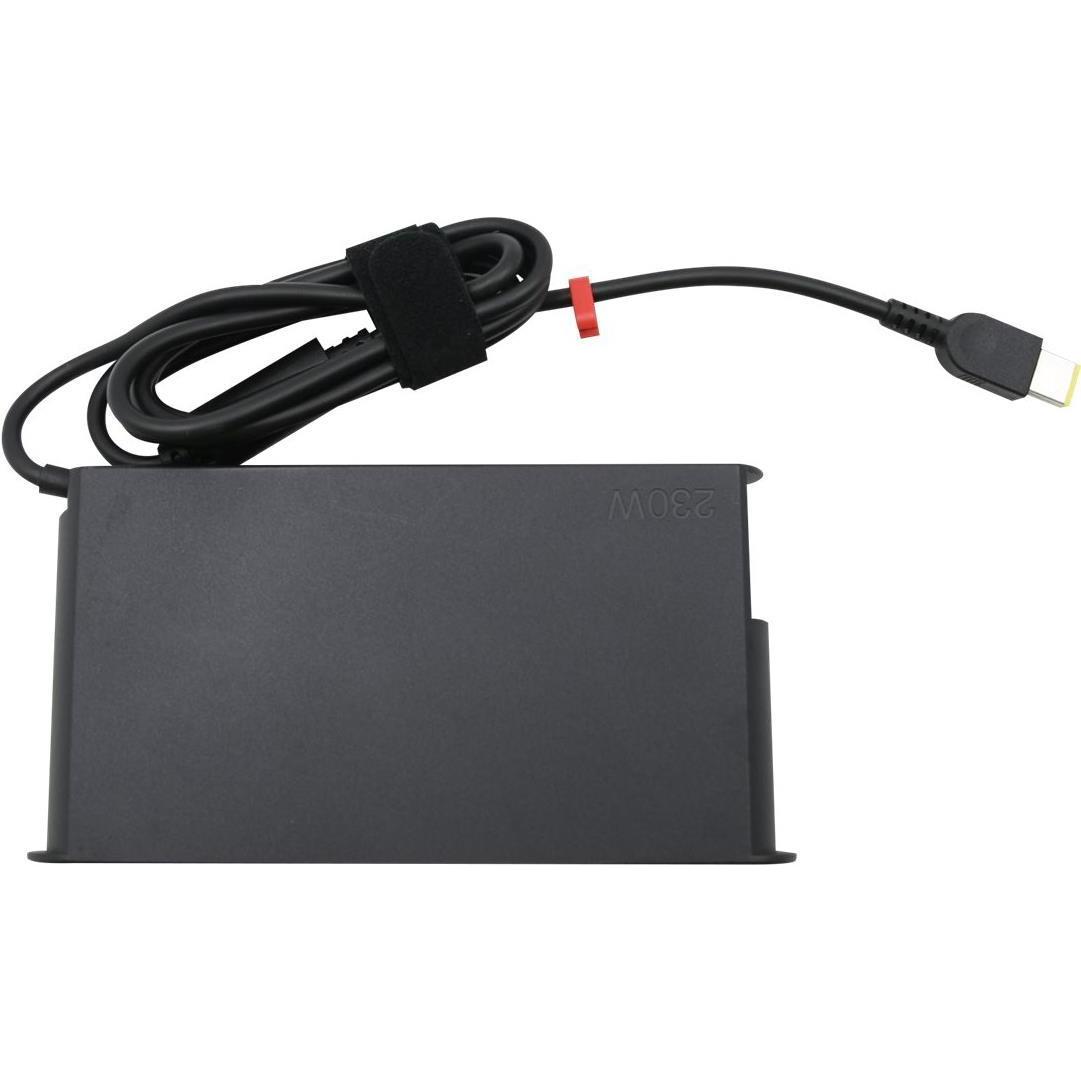 Lenovo AC-Adapter Slim 230 Watt 20V 3 Pin (230 W), Notebook Netzteil, Schwarz