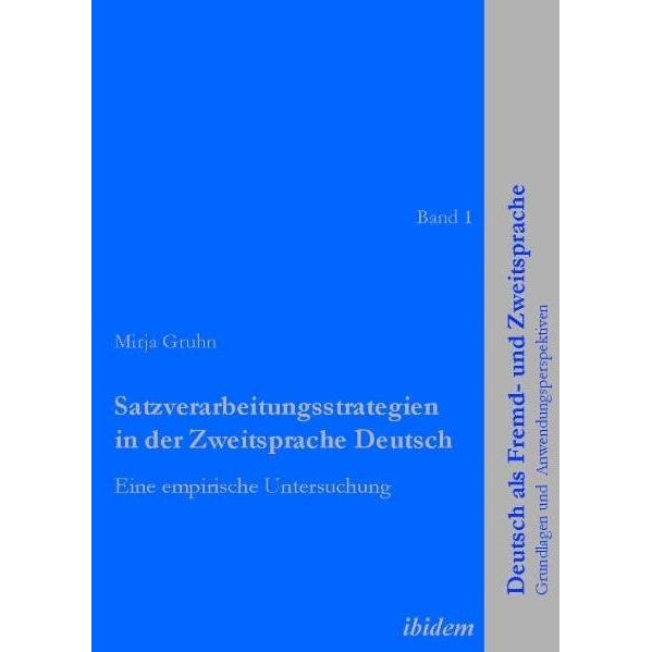 Satzverarbeitungsstrategien in der Zweitsprache Deutsch, Fachbücher