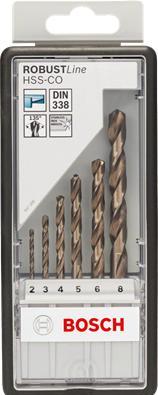 Produktbild Bosch Professional Zubehör PRO Stainless Steel HSS-Co Spiralbohrer-Set, 13-tlg. (1.5 mm, 2 mm, 2.5 mm, 3 mm, 3.2 mm, 3.5 mm, 4 mm, 4.5 mm, 4.8 mm, 5 mm, 5.5 mm, 6 mm, 6.5 mm)