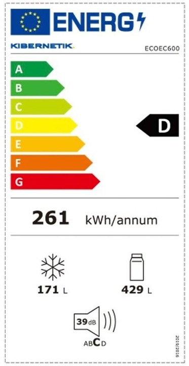 Energie-Label Kibernetik ECOEC600 (600 l)