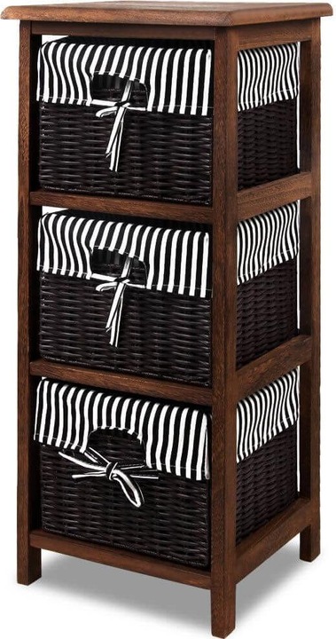 Actual product image Casaria Floor standing shelf with baskets (71 x 31 x 28 cm)