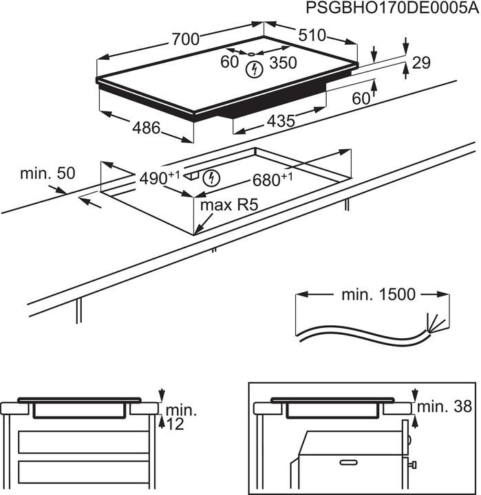 Produktbild Electrolux GK78TSIBCN (83 cm, Induktionskochfeld)