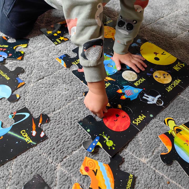 Image du produit DoerKids Système solaire puzzle de sol géant (24 pièces)