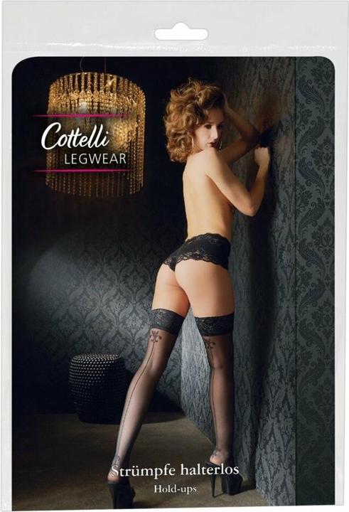 Produktbild Cottelli Collection Nahtstrümpfe mit Motiv (M)