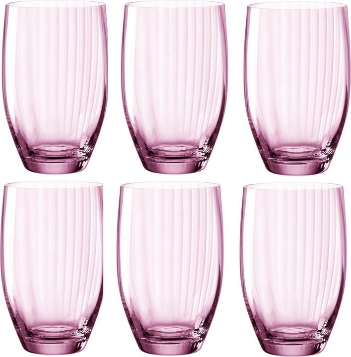 Produktbild Leonardo Longdrinkglas Poesia 460 ml, 6 Stück, Rosa (4.60 dl, 6 x, Longdrinkgläser)