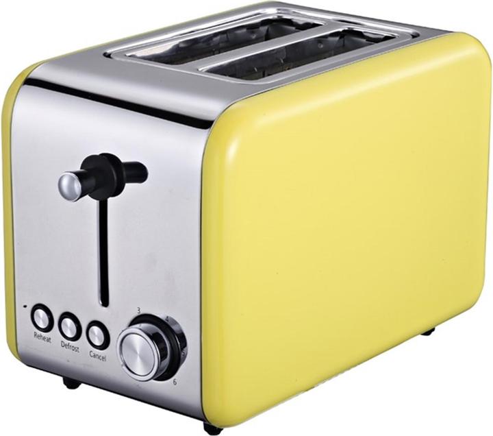 Produktbild Michelino 2 Scheiben Toaster mit Brötchenaufsatz Retro Gelb