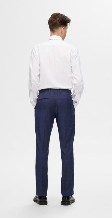 Actual product image Selected Checked slim fit suit trousers (48)