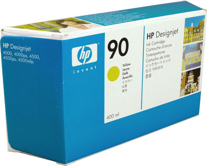 Actual product image HP Ink No. 90 - Yellow (C5065A) (Y)