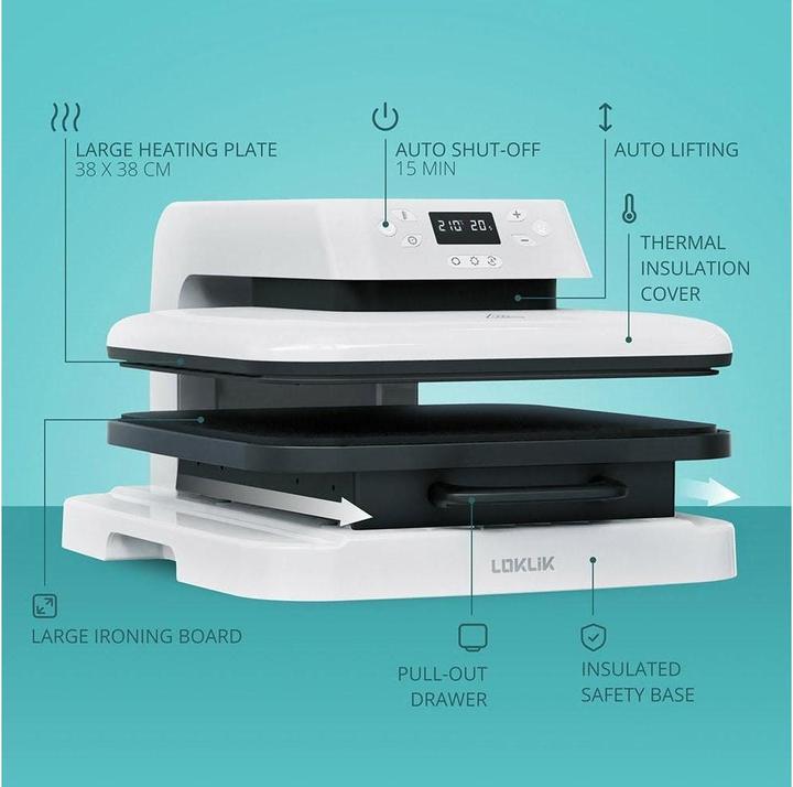 Actual product image Loklik Auto Heat Press