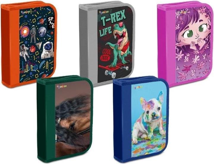 Image du produit Gimboo Trousse d'école, econ. Avec équipement, 1 compartiment, 1 séparateur, mélange de couleurs