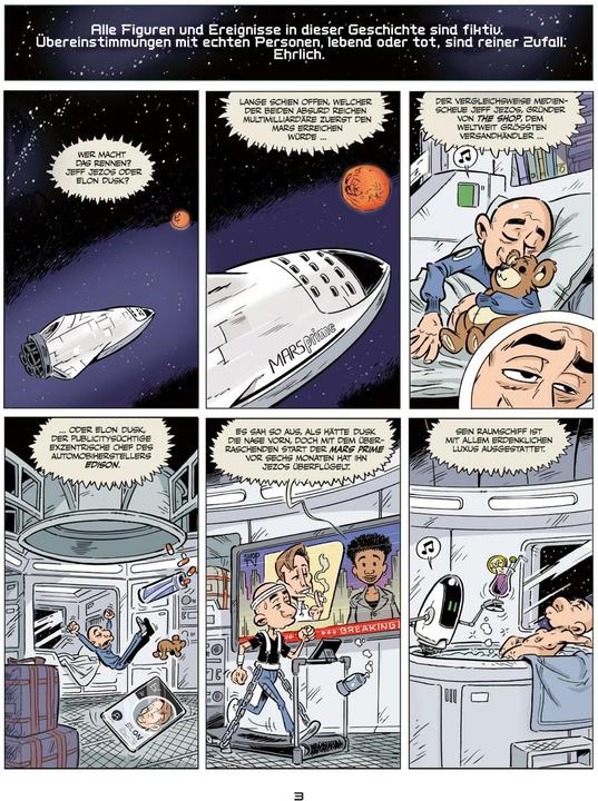 Produktbild Elon & Jeff on Mars (Spin-off zu den Känguru-Comics) (Deutsch, Bernd Kissel, Marc-Uwe Kling, 2025)