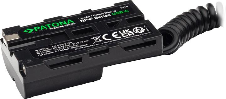 Produktbild Patona USB-C Input Akku-Adapter NP-FZ100 (DC-Kuppler)