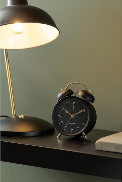 Produktbild Karlsson Klassischer Wecker Twin Bell Black