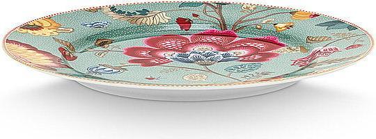 Produktbild PIP Studio Blooming Tales Fantasy Blue Platzteller 32cm (1x, 32 cm)