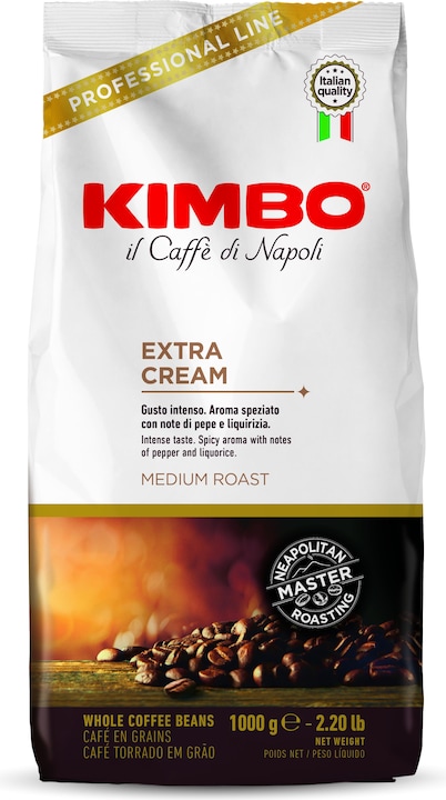 Kimbo crema extra (1000 g, Tostatura media)