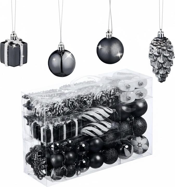 Produktbild Relaxdays 72-tlg. Weihnachtskugeln-Set (72x)