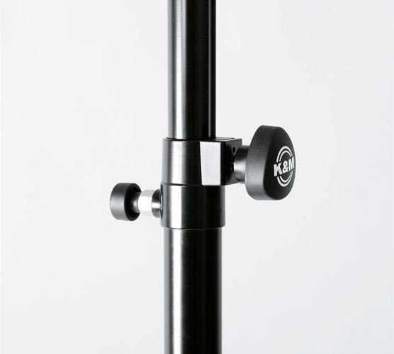 Actual product image K&M Speaker stand, 137-218 cm adjustable (1 pcs., Stand, Height-adjustable)