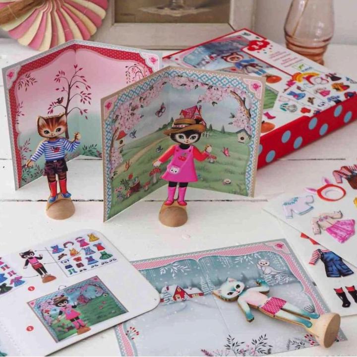 Actual product image Djeco Sticker collage small wardrobe