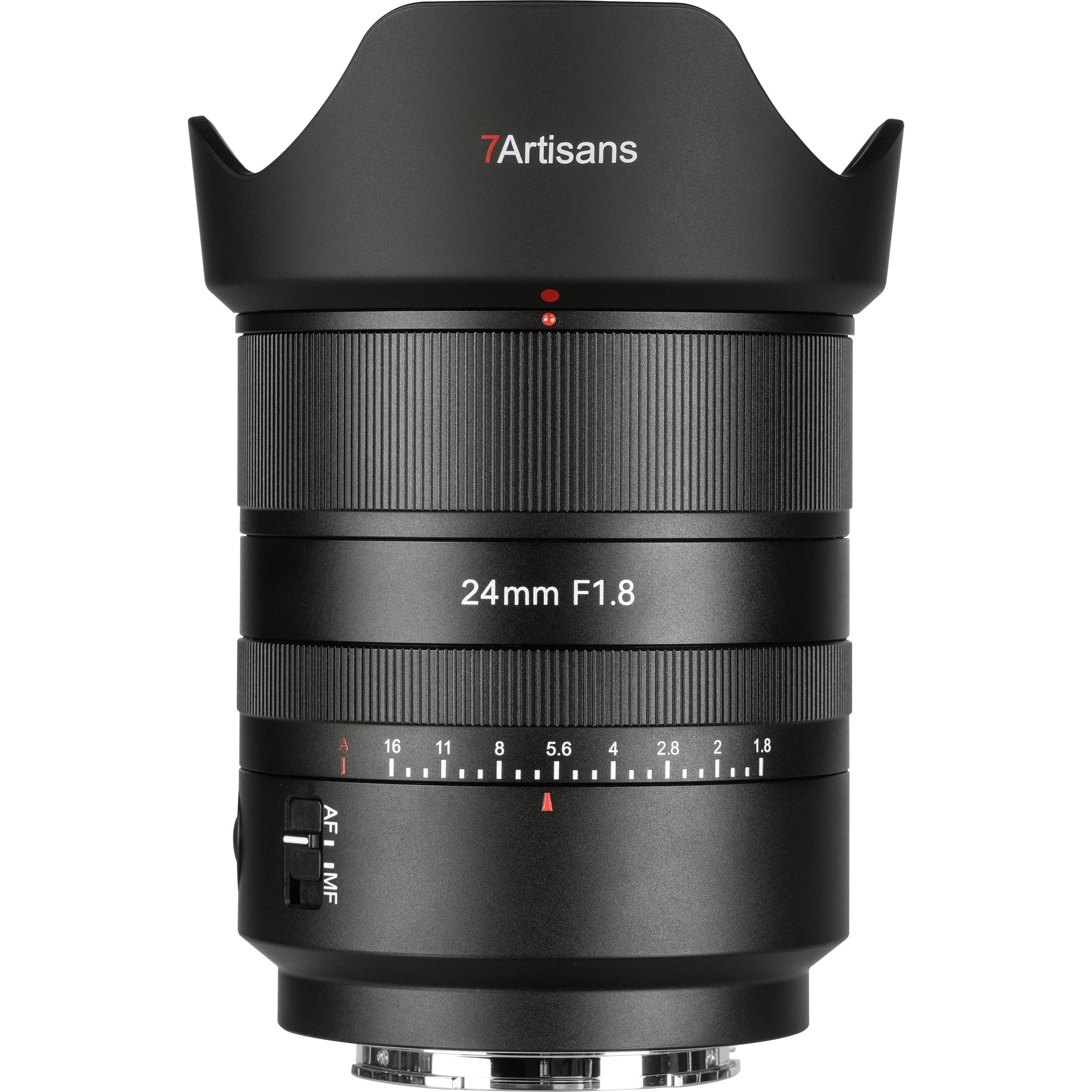 7artisans AF 24mm F1.8 Sony (attacco E) (Sony E, Full frame), Obiettivo, Nero
