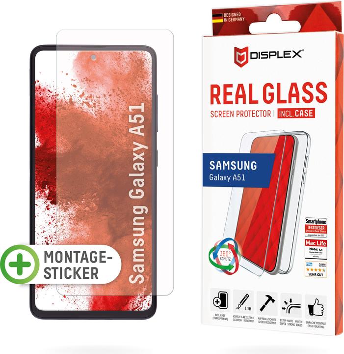 Produktbild Displex Real Glass, 2D Panzerglas + Handyhülle (1 Stück)