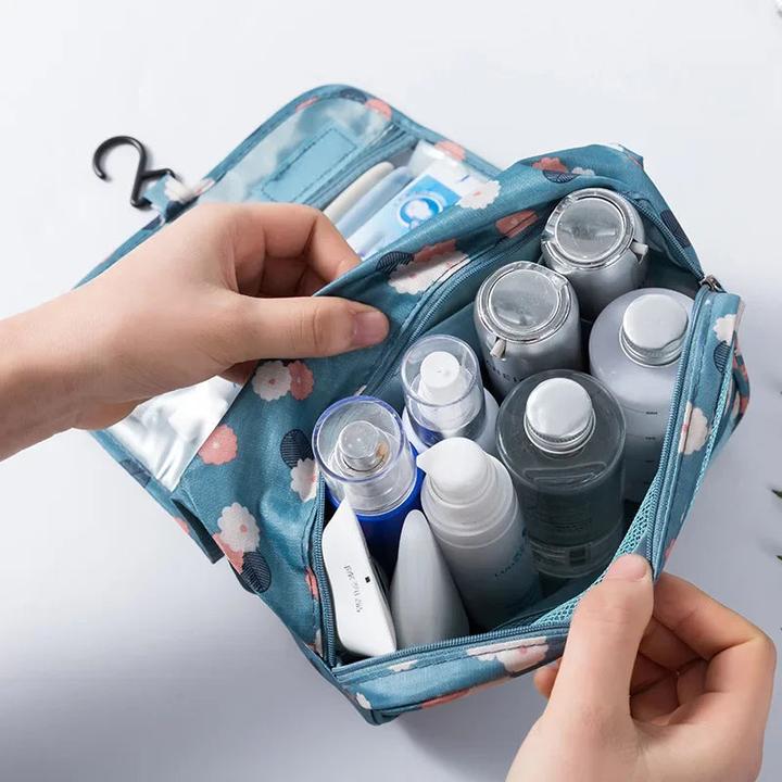 Actual product image Only-Bags.Store Cosmetic bag with nylon hooks, make-up bag, high capacity, storage bag for (24 l)