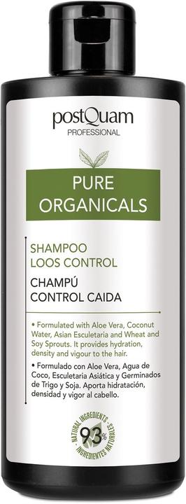 Actual product image Postquam PURE ORGANICALS loos control shampoo 400 ml (400 ml, Liquid shampoo)