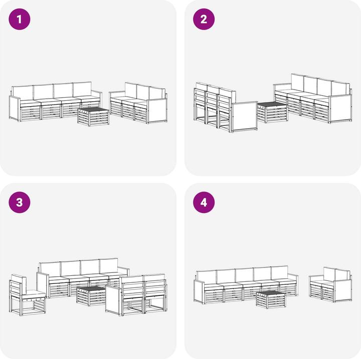 Produktbild vidaXL Outdoor-Sofa