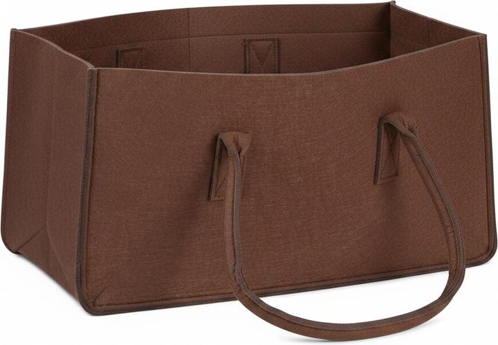 Actual product image Relaxdays Felt Firewood Basket
