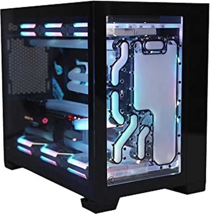 Produktbild Stealkey Customs Lian Li O11D Mini Front MK2 D5 Distroplate - Acrylic - White