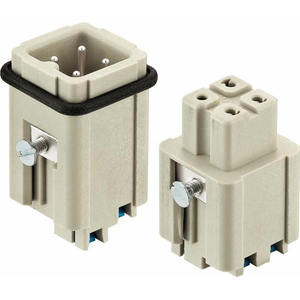 Harting Stifteinsatz, Elektronikkabel + Stecker, Grau