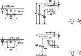 Immagine prodotto Villeroy & Boch V&B Lavamano O.NOVO COMPACT 500x250mm m ÜL HL li we (250 mm, 500 mm)