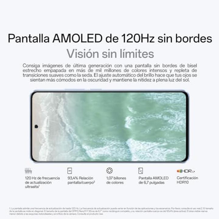 Produktbild OPPO Reno 11 F (256 GB, Palm Green, 6.70", Hybrid Dual SIM, 5G)