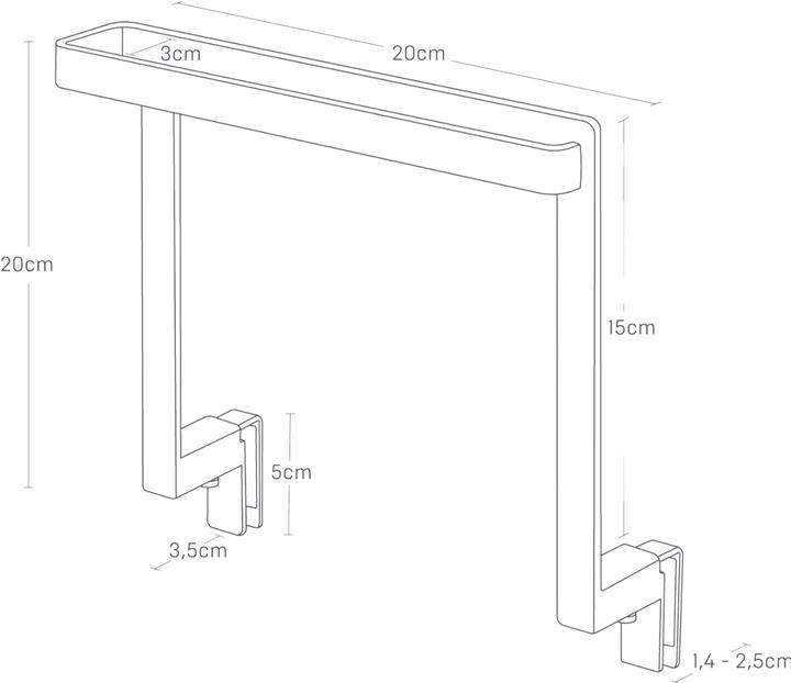 Image du produit Yamazaki Porte-serviettes flottant TOWER