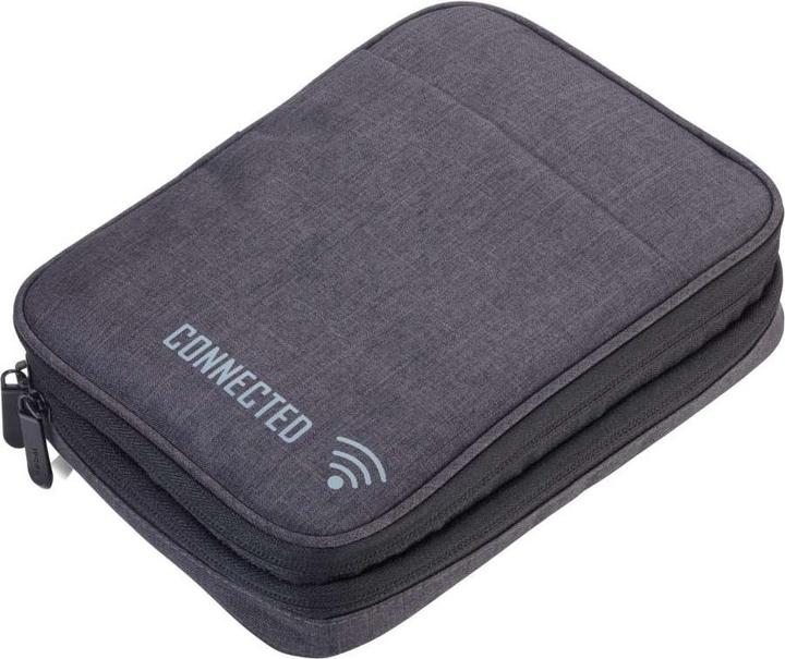Produktbild Troika CONNECTED Organizer-Tasche mit 2 Reissverschlussfächern, grau