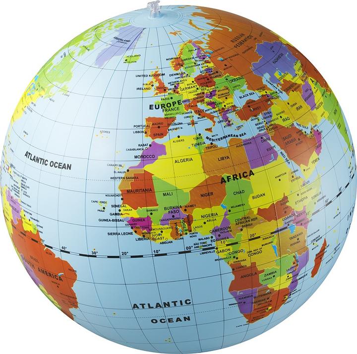 Caly Mappamondo gonfiabile "World Maxi", 50 cm (50 cm)