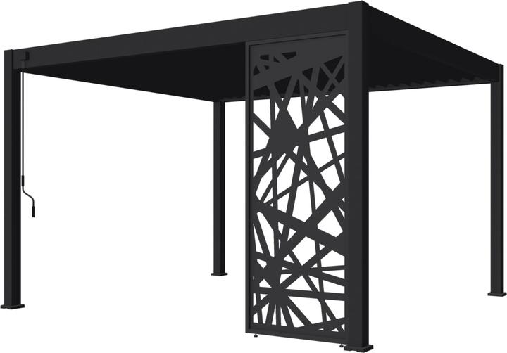 Weide Parete laterale 93cm antracite design astratto per pergola Deluxe Plus (6 cm, 93 cm)