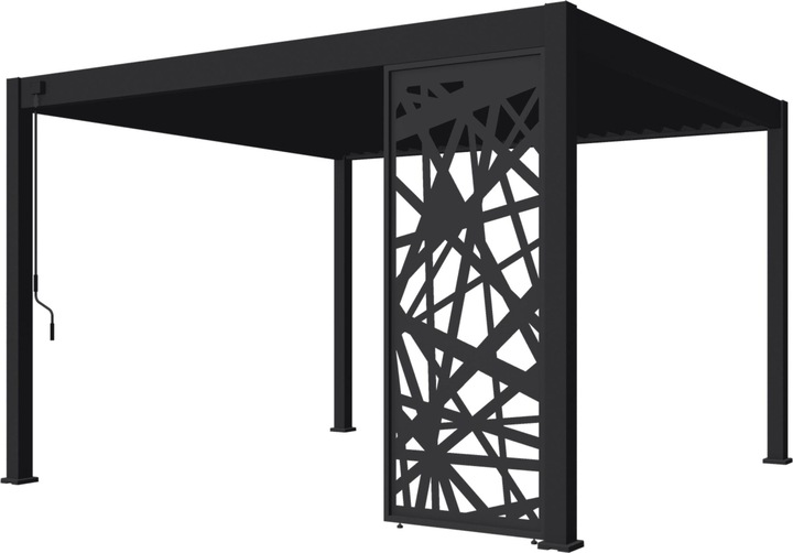 Image du produit Weide Panneau latéral 93cm anthracite design abstrait pour pergola Deluxe Plus (6 cm, 93 cm)
