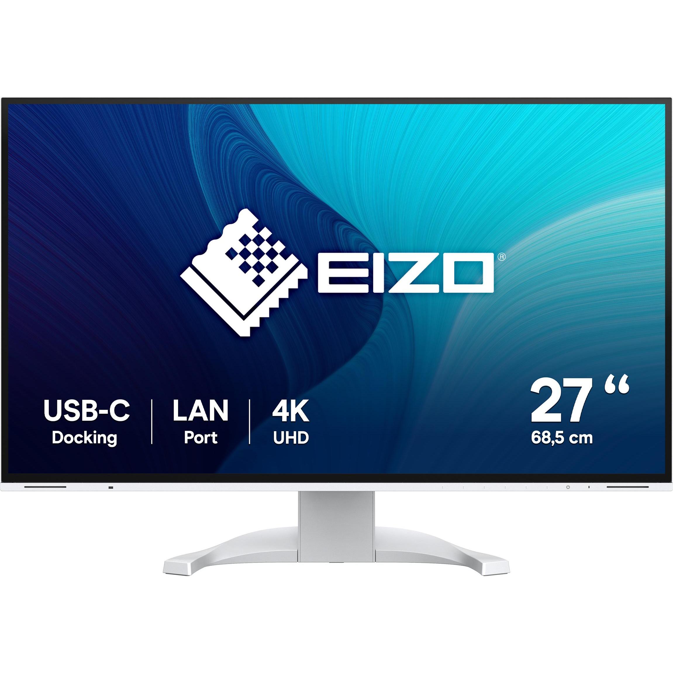 Eizo FlexScan EV2740X (3840 x 2160 Pixel, 27"), Monitor, Weiss