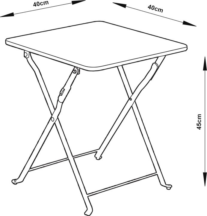 Produktbild En.Casa Klapptisch (45 cm)