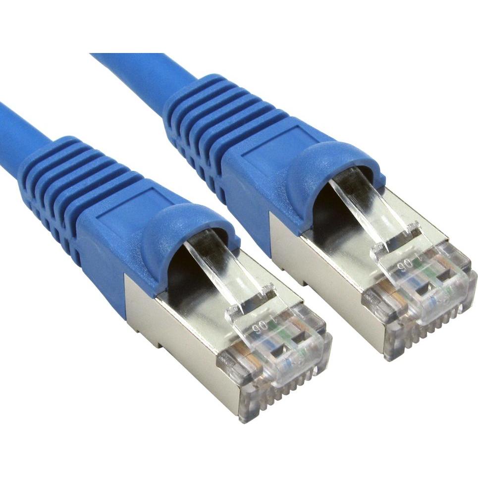 Cables Direct CDL 0.25m Cat6A Patch Cable - Blue (0.25 m), Netzwerkkabel
