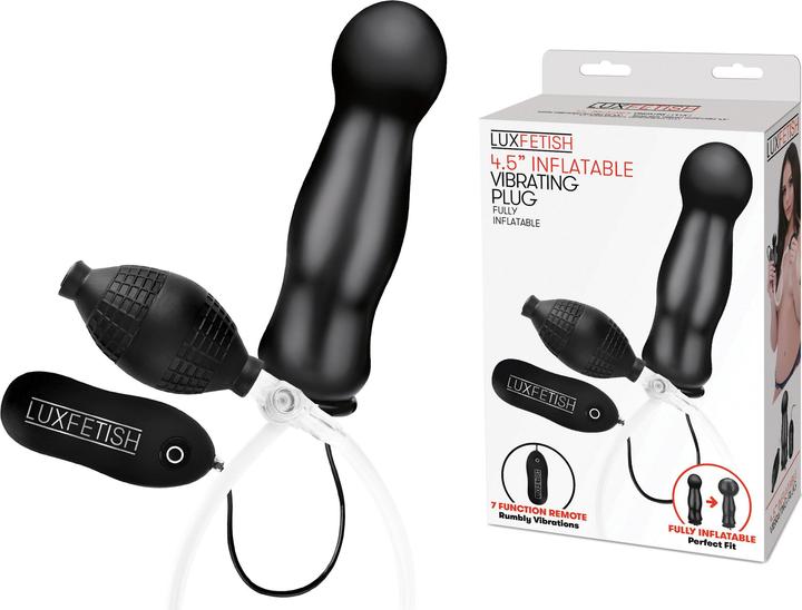 dildo gebraucht kaufen Master Series Dark Pearl Inflatable Rechargeable Vibrating Butt Plug –  shopromantix main image 0