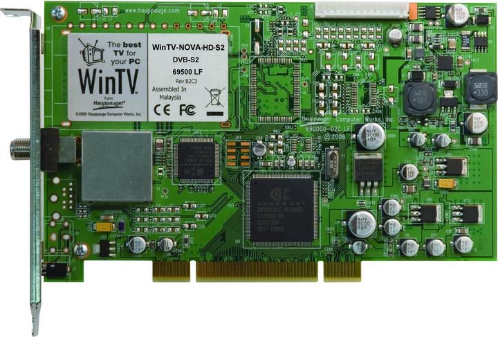 Actual product image Hauppauge WinTV Nova-HD-S2 (PCI, DVB-S2, DVB-S)