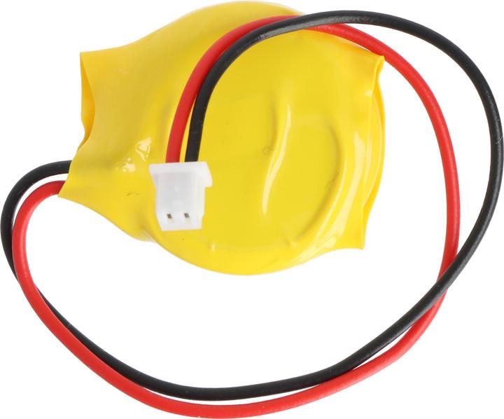AccuCell CMOS Batterie CR2032 3V mit Kabel und Stecker, Polung +/- beachten (1 pcs., CR2032, 220 mAh)