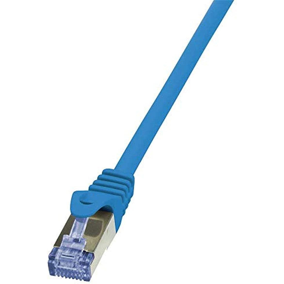 LogiLink Netzwerkkabel (S/FTP, CAT6a, 1 m), Netzwerkkabel