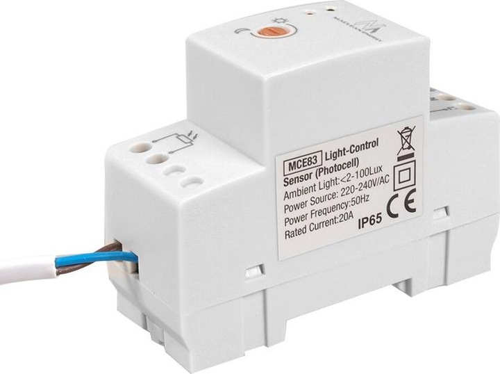 Produktbild Maclean MCE83 MCE83 Lichtschalter auf DIN-Schiene mit externem Detektor