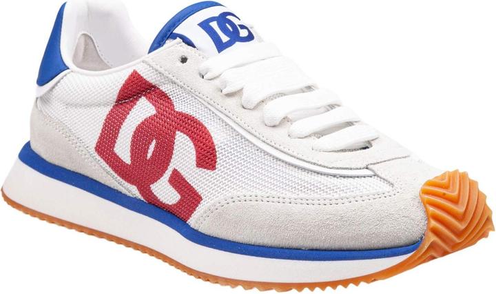 Produktbild Dolce & Gabbana cushion sneakers in mixed materials white and red color (37)