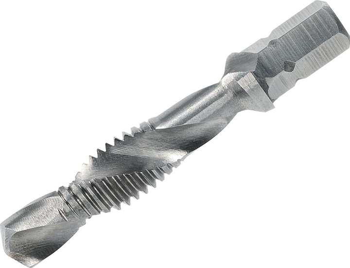 Produktbild Magni VÖLKEL Kombi-Gewindebohrer-Bit mit 1/4"-Sechskantaufnahme 30° SP HSS-G - M 6 x 1.0