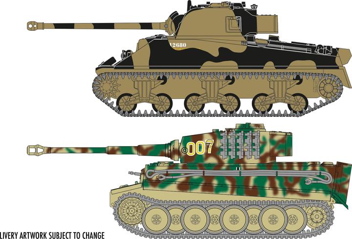 Immagine prodotto Airfix Kit Tank Set Tiger 1 vs Sherman Firefly 1:72