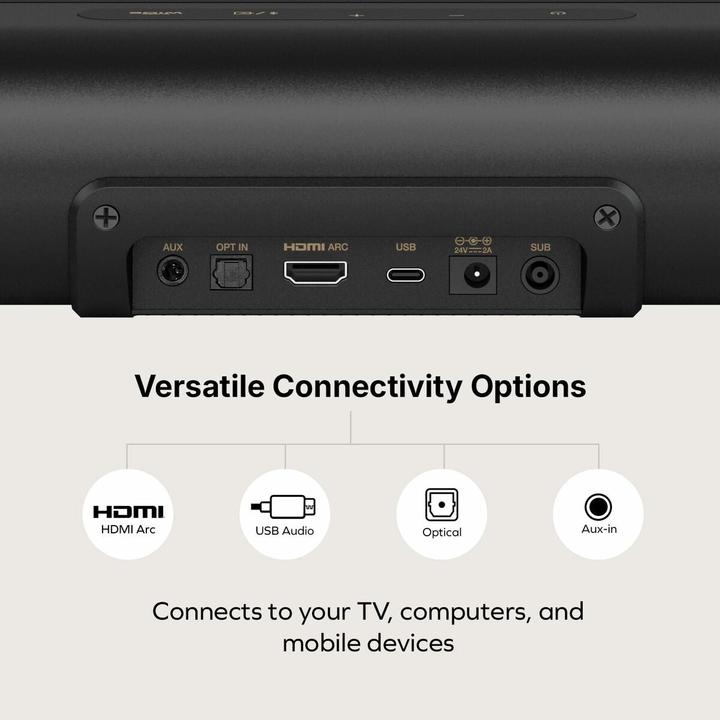 Actual product image Creative Soundbar Stage Pro mit Subwoofer,Bluetooth,USB,schw (160 W, 2.1 Channel)